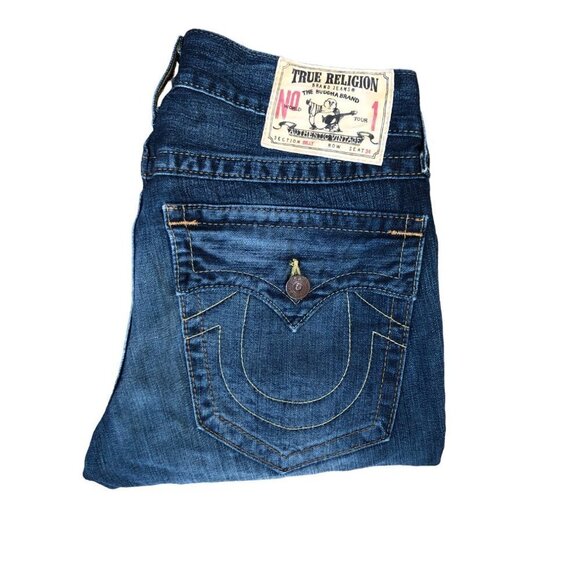 Vintage True Religion Jeans Size 32 BILLY Blue - Picture 3 of 5